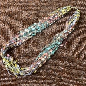 Beautifully Woven, Unique, Pastel Colored necklace